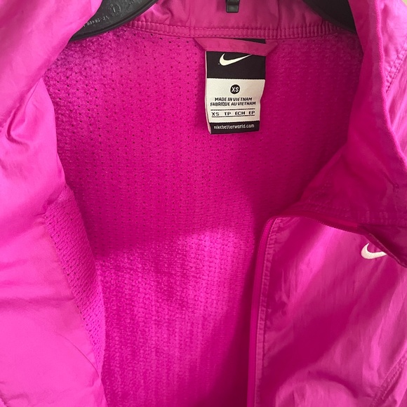 Nike Dri Fit Full Zip Jacket Women's Size XS Cerise Pink Mesh Lining - Picture 6 of 11